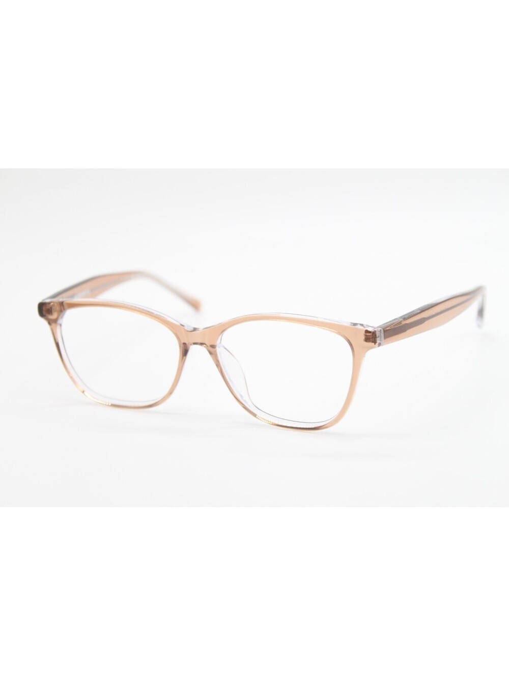 NEW VISION'S AFV249 CRYSTAL BROWN AUTHENTIC DESIGNER EYEGLASSES 53-14